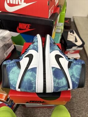 Size 12 - Air Jordan 1 Retro OG High Tie-Dye W BB